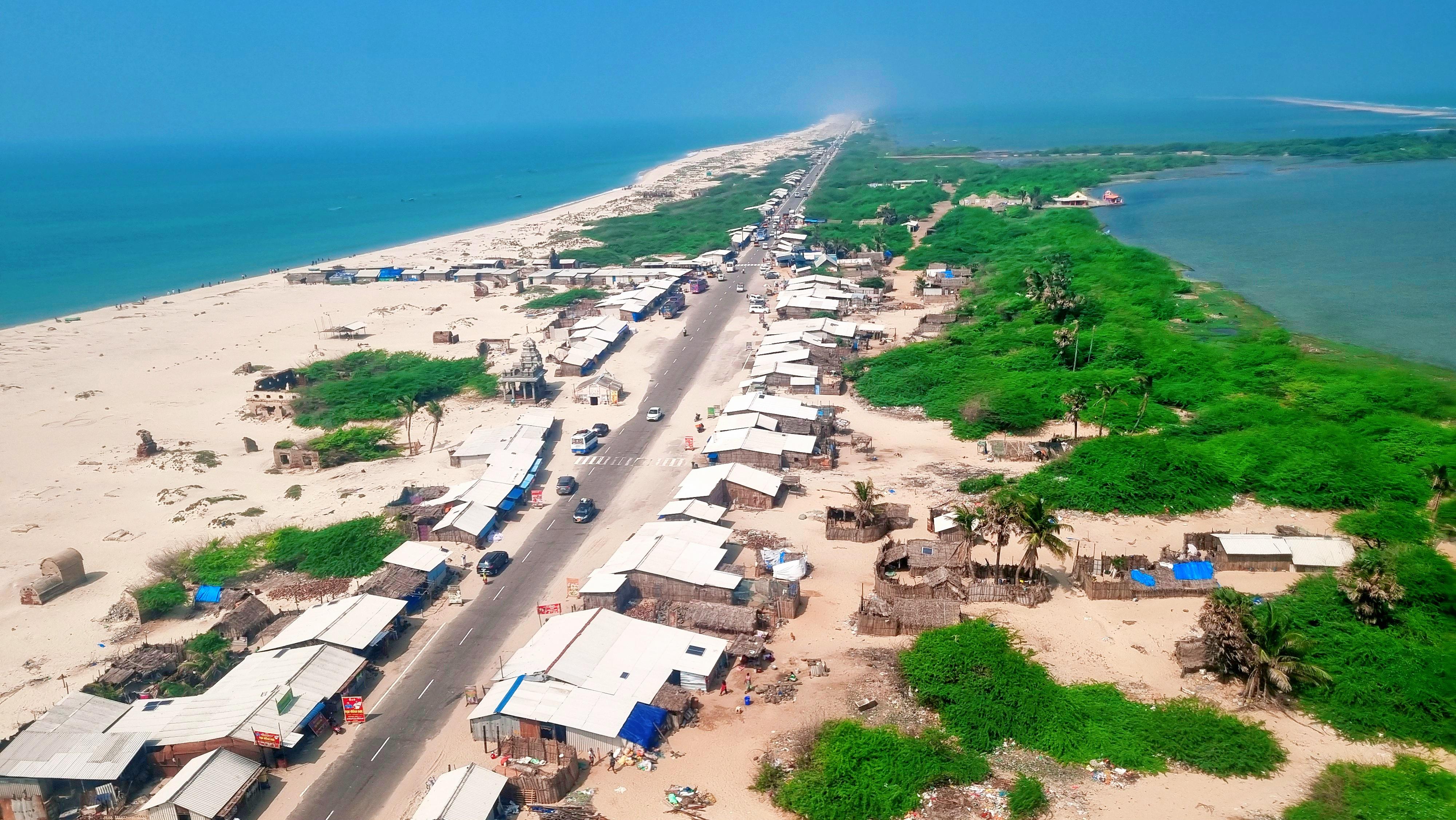 The mystical shoreline of Dhanushkodi where the Bay of Bengal meets the Indian Ocean